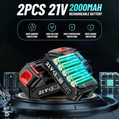 Kalvrix Apex Pro – Cordless 2-in-1 Telescopic Chainsaw (6”) with Free Battery & Charger