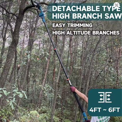 Kalvrix Apex Pro – Cordless 2-in-1 Telescopic Chainsaw (6”) with Free Battery & Charger